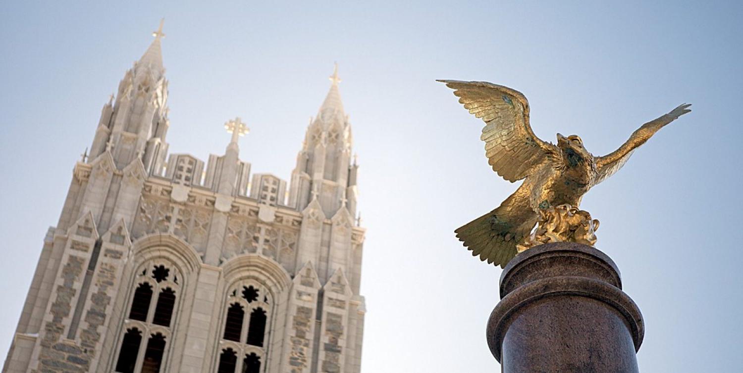 Gasson tower and Eagle statue